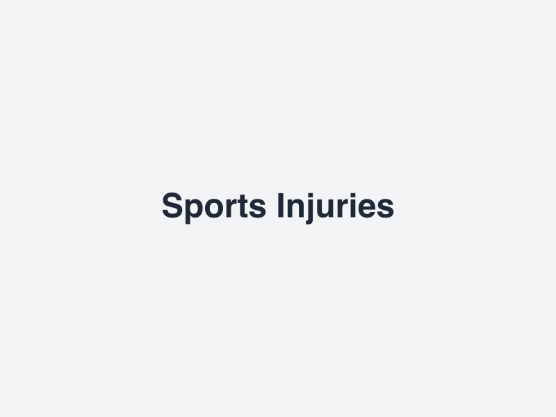 Sports Injuries